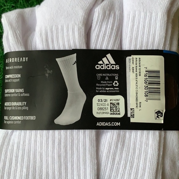 6 pairs socks set Adidas Cushioned Crew - Picture 8 of 8